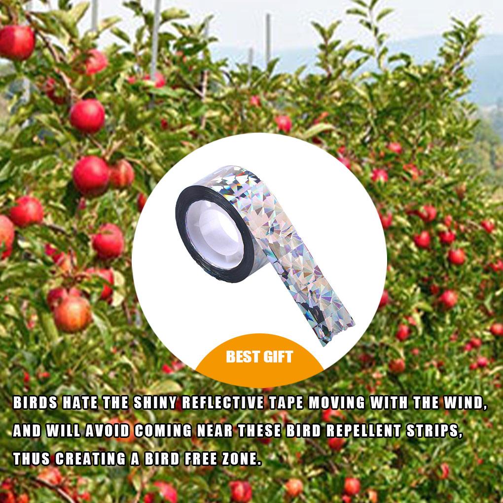 Reflektierendes Tierabwehrband Blinkender Baumhängeabwehrer Tragbares Gartenreflexionsband Zubehör für Hof