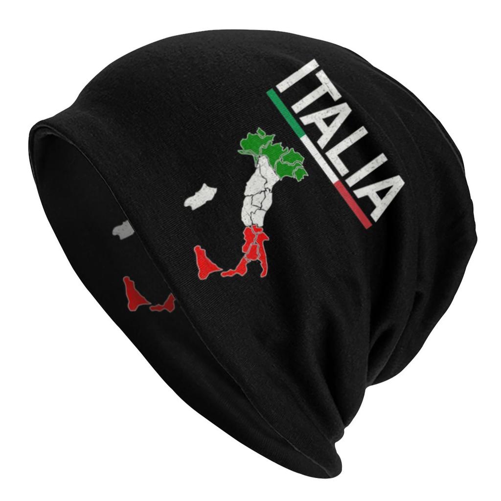 Italien Flagge Mützen Unisex Damen Unisex Outdoor Winter Warm Strickmütze Erwachsene Italien Katar Slouch Mützen
