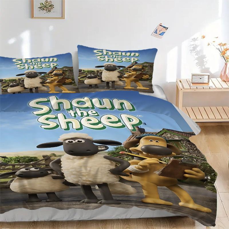 

3pcs Sheep, Farm Bedding Set. Soft and Comfortable with No Core Included (1x Duvet Cover + 2x Pillow Covers) yy251031098 135x200cm