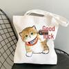 Kawaii Catshark Print Canvas Harajuku Shoulder Bag