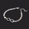 Stainless Steel Bracelet Classic Sweet Hollow Peach Heart Bracelet Female Fashion Simple Bracelet Jewelry Party Gifts