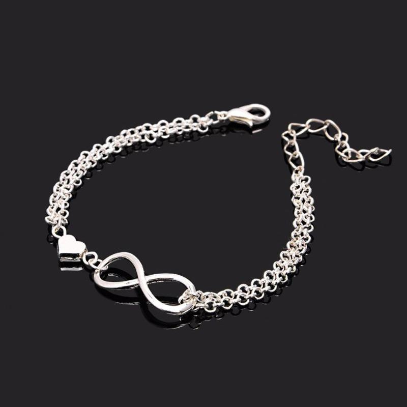 Stainless Steel Bracelet Classic Sweet Hollow Peach Heart Bracelet Female Fashion Simple Bracelet Jewelry Party Gifts
