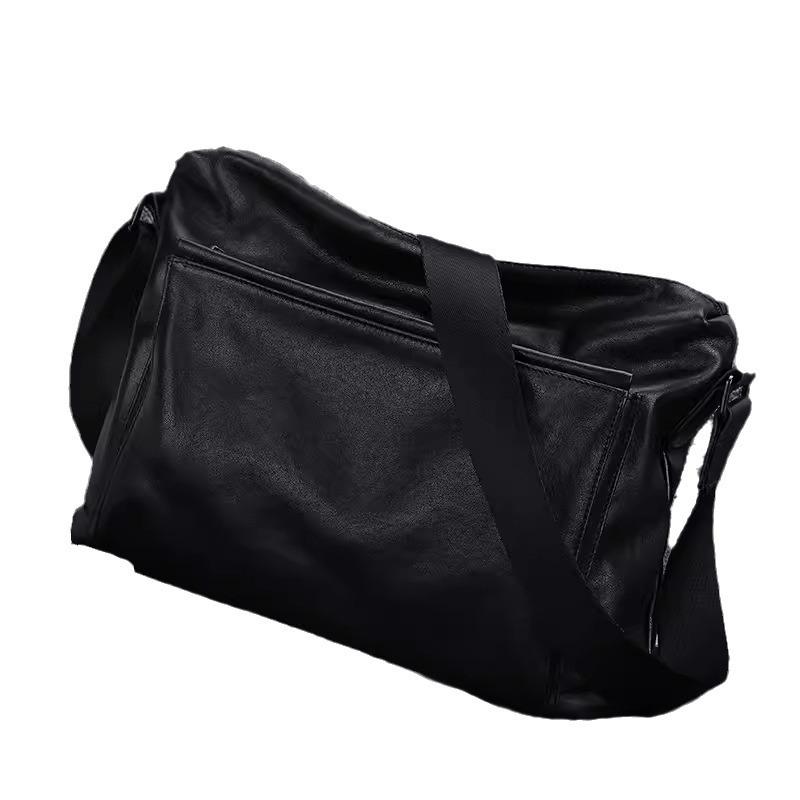 Leather Bag Backpack Crossbody Bag Men'S Bag Large Shoulder Bag Commuter Diagonal Cross Casual Mailman Cowhide Bag