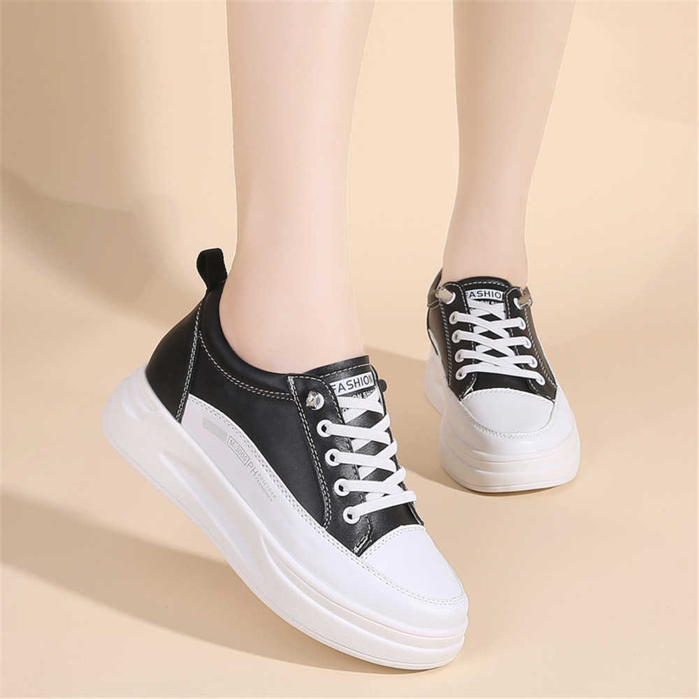 Fashion Anti-slip Plateforme Footwear For Womens Dress White Heeled Shoes Woman Wide Heel Boots Sneakers Sport Retro 2025summer