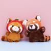 Adorable Raccoon Plush Toy Stuffed Animal Keychain for Girls