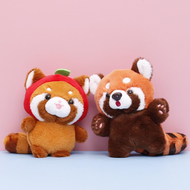 

Adorable Raccoon Plush Toy Stuffed Animal Keychain for Girls 13 cm