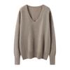 Autumn And Winter New V-Neck Cashmere Shirt Women'S Pullover Knitted Bottoming Shirt Women'S Fashion Versatile Sweater Women