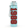 1PC Number 1988 Bold Text 750ml Color Plastic Sports Water Bottle Leakproof Flip Straw Lid Suitable for Sports Office Home Use