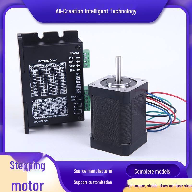 42 Stepper Motor with High Precision, Adjustable Open Loop, N20 Miniature, and 1-Year Warranty