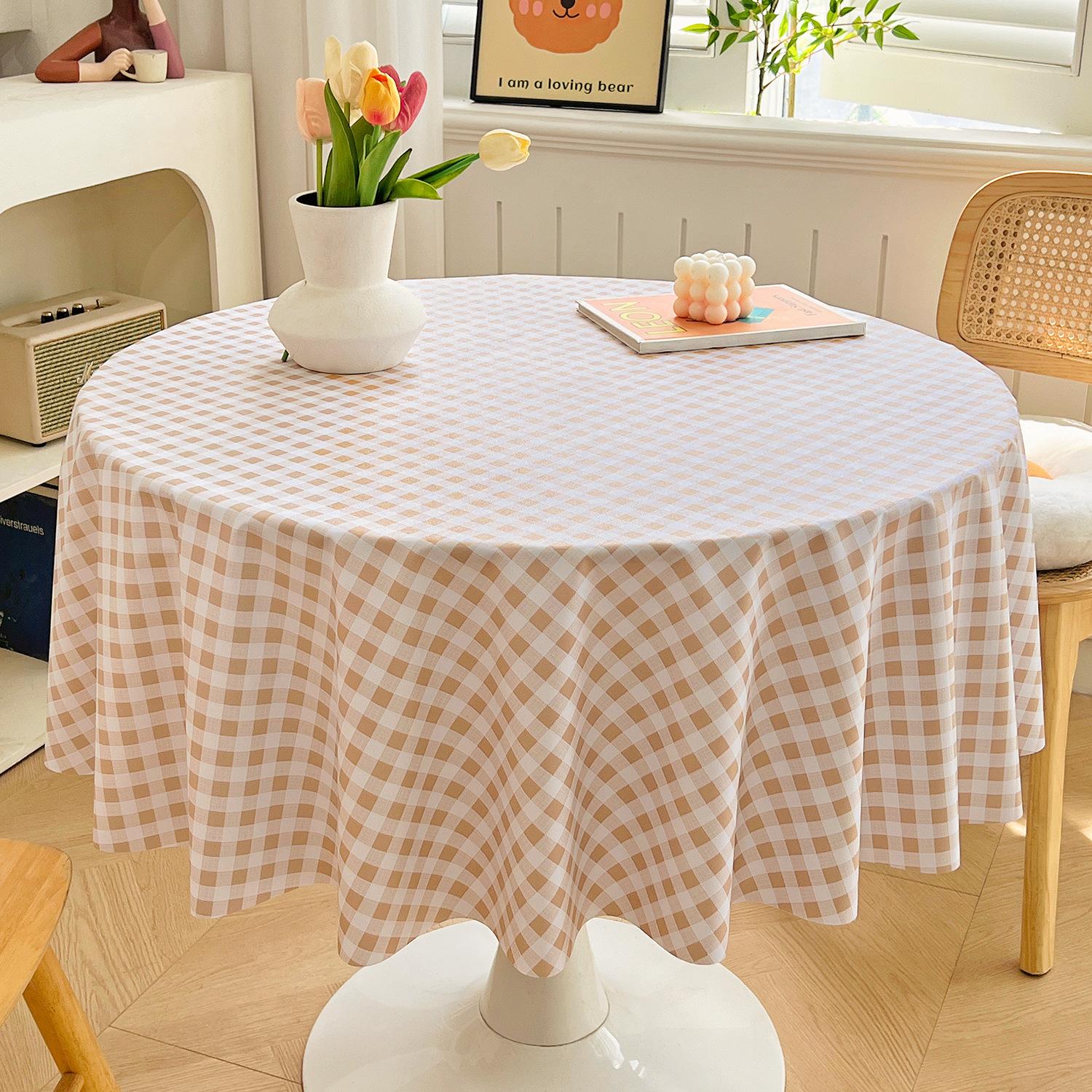 

Кругла Скатертина Висококласна Без прання Маслостійка Водонепроникна Захист від опіків Скатертина Скатертина Кругла Скатертина Кругла Підкладка для столу 90*90cm