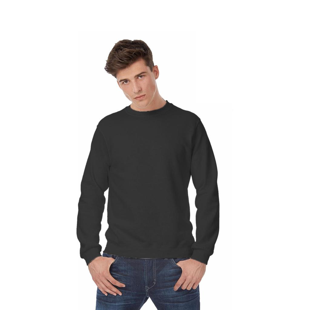 B&C Mens Crew Neck Sweatshirt Top