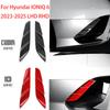 Carbon/Red Style For Hyundai IONIQ 6 -2025 LHD RHD Rear Fog Light Lamp Decorative Cover Trim Exterior Car Accessories