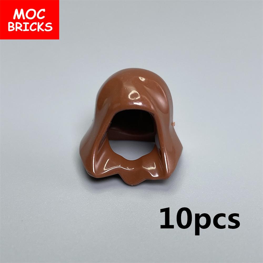 Peças MOC Cabeça Capuz Capacete Abaixado Figura 4cm Corpo Acessório de Roupa 30381 15428 blocos de construção brinquedos presentes para crianças