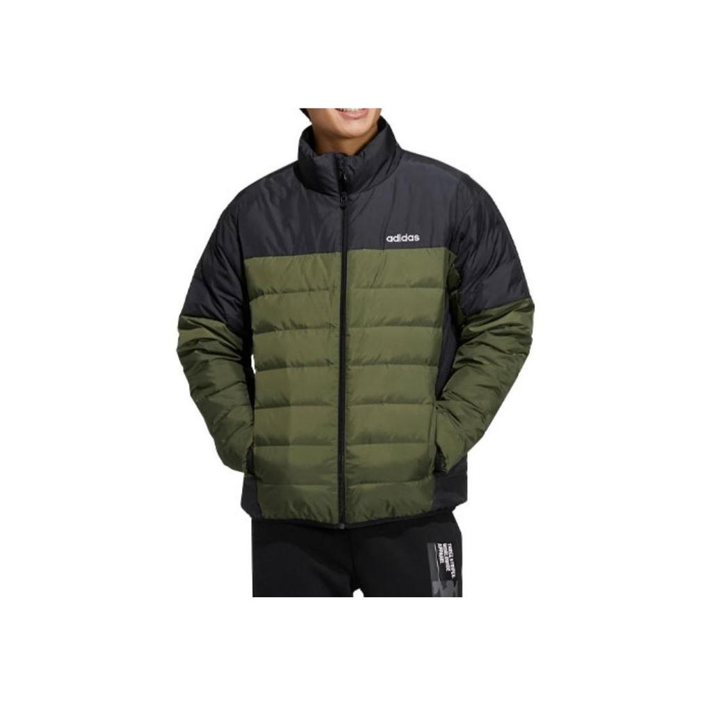 adidas Neo Alphabet Logo Duck Down Sports Jacket Men Jackets Dark-Olive-Green H45233