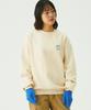 GRAVER [Unisex] Small Line Bear Smile Sweatshirt_Cream
