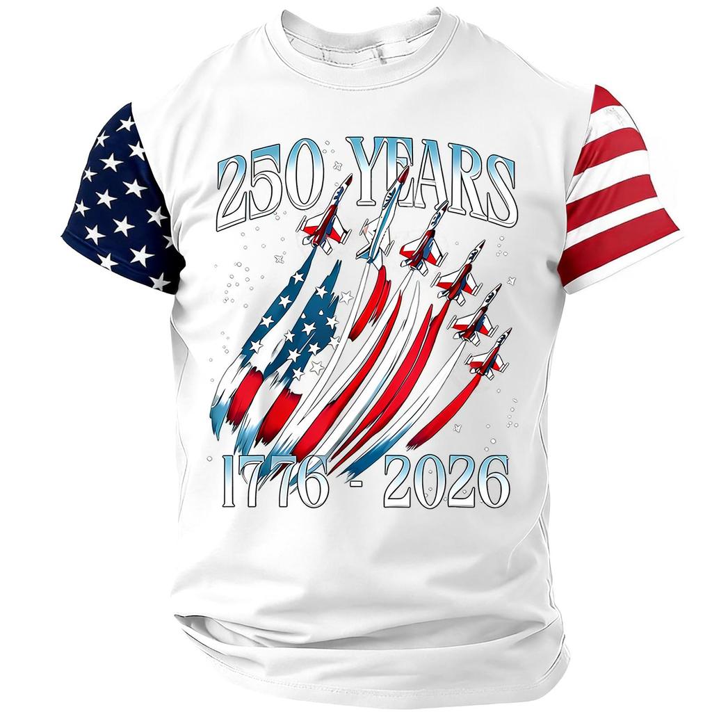 Men's Casual Round Neck Lightweight Breathable Short-Sleeve Top