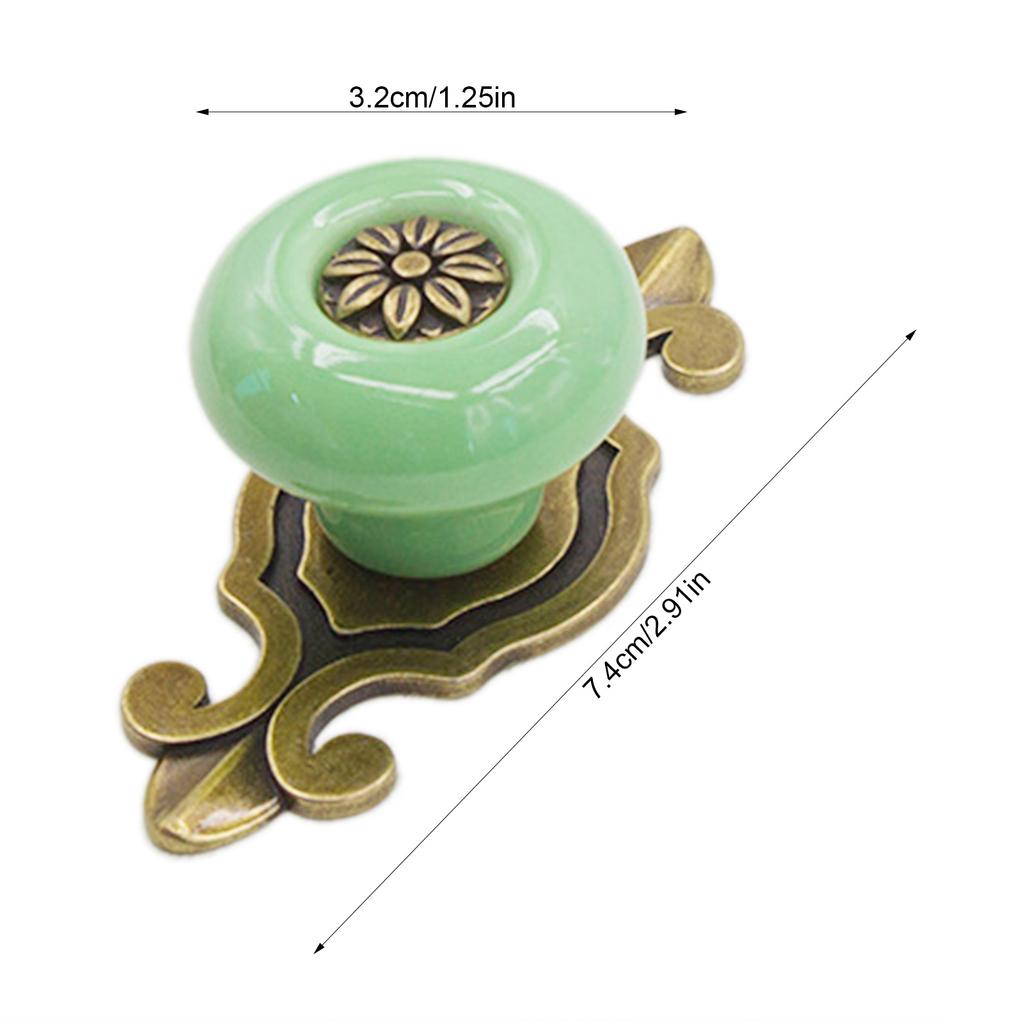 Retro Vintage Ceramic Closet Knobs Ceramic Closet Handles Pulls Cabinet Knobs for Cabinets Cupboard Kitchen