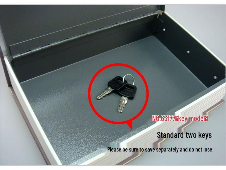 Cross-Border E-commerce Book Safe with Password Lock - Creative Storage Box & Metal Piggy Bank