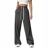 Pantaloni Larghi Casual da Donna con Vita Elastica e Coulisse