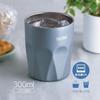 Thermos Vacuum Insulated Tumbler 300ml Misty Blue Glass Cup-like Design JTC-300 MSB