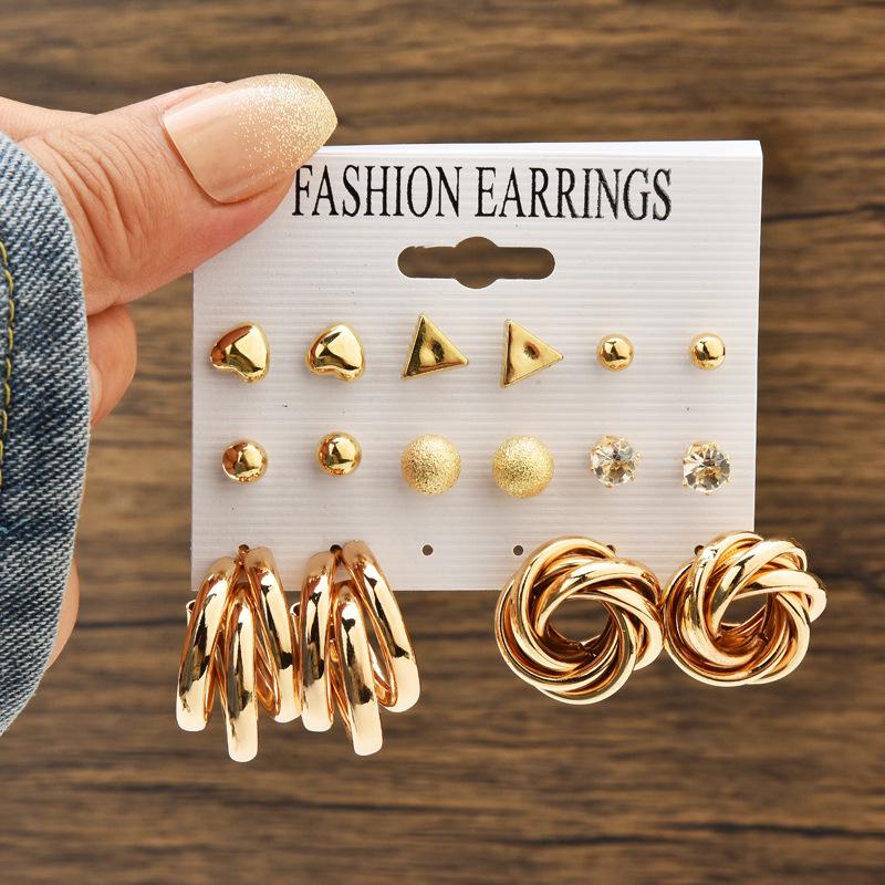 Chic Cross-Border Fashion Earrings for Women: Elegant and Versatile Ear Drops with a Bold, High-End Look