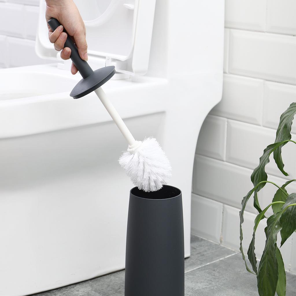 Toilet Brush Set Extra-Long Handle Flexible Head No Dead Corner Design Effective Bathroom Cleaning Brush Cleaning Supplie