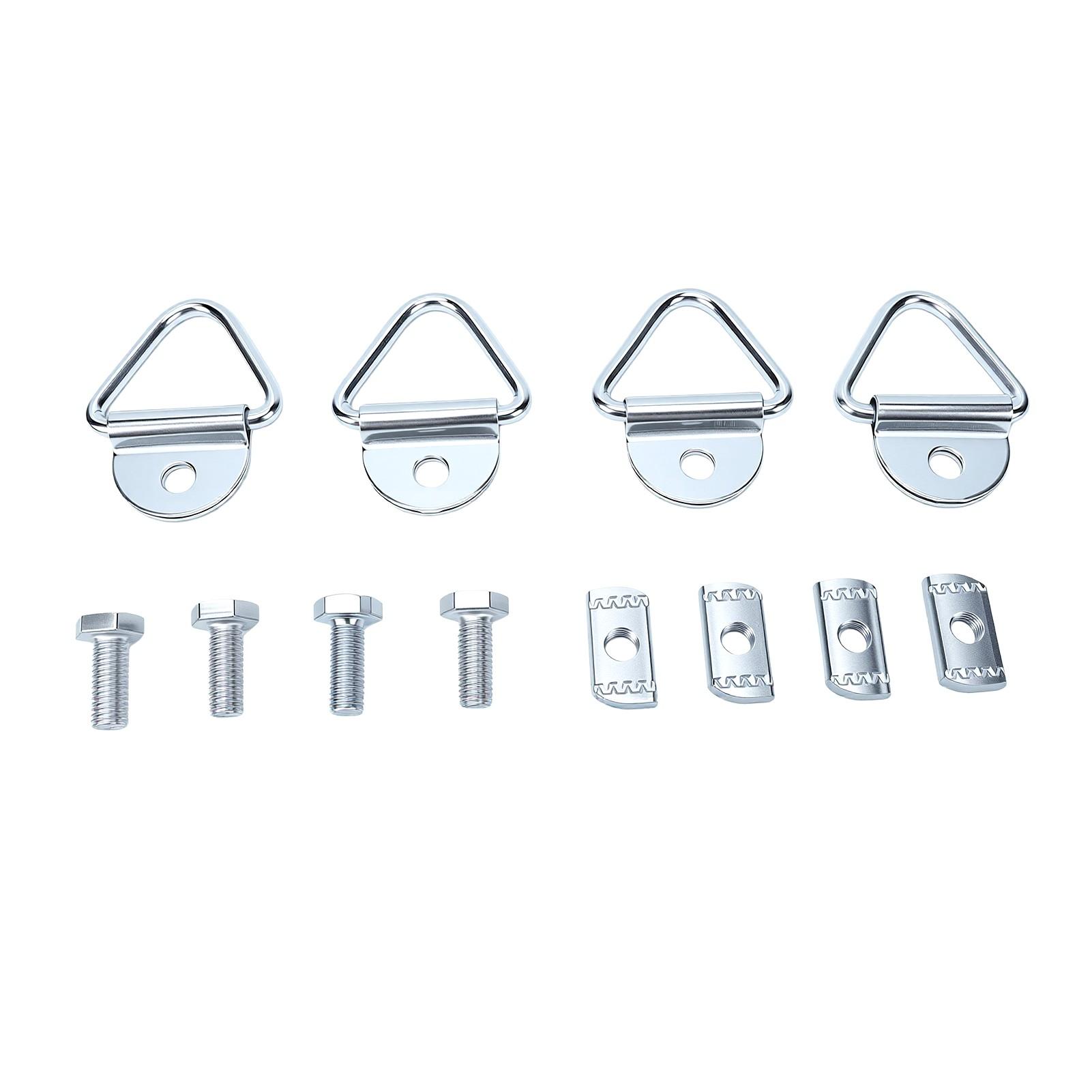 Trousse de 4 jeux de taquets d'arrimage pour benne de camion, taquets de fixation pour rails de benne, remplacement pour Frontier Utili Track 2004-2024 avec acier au carbone, capacité de 1000 livres