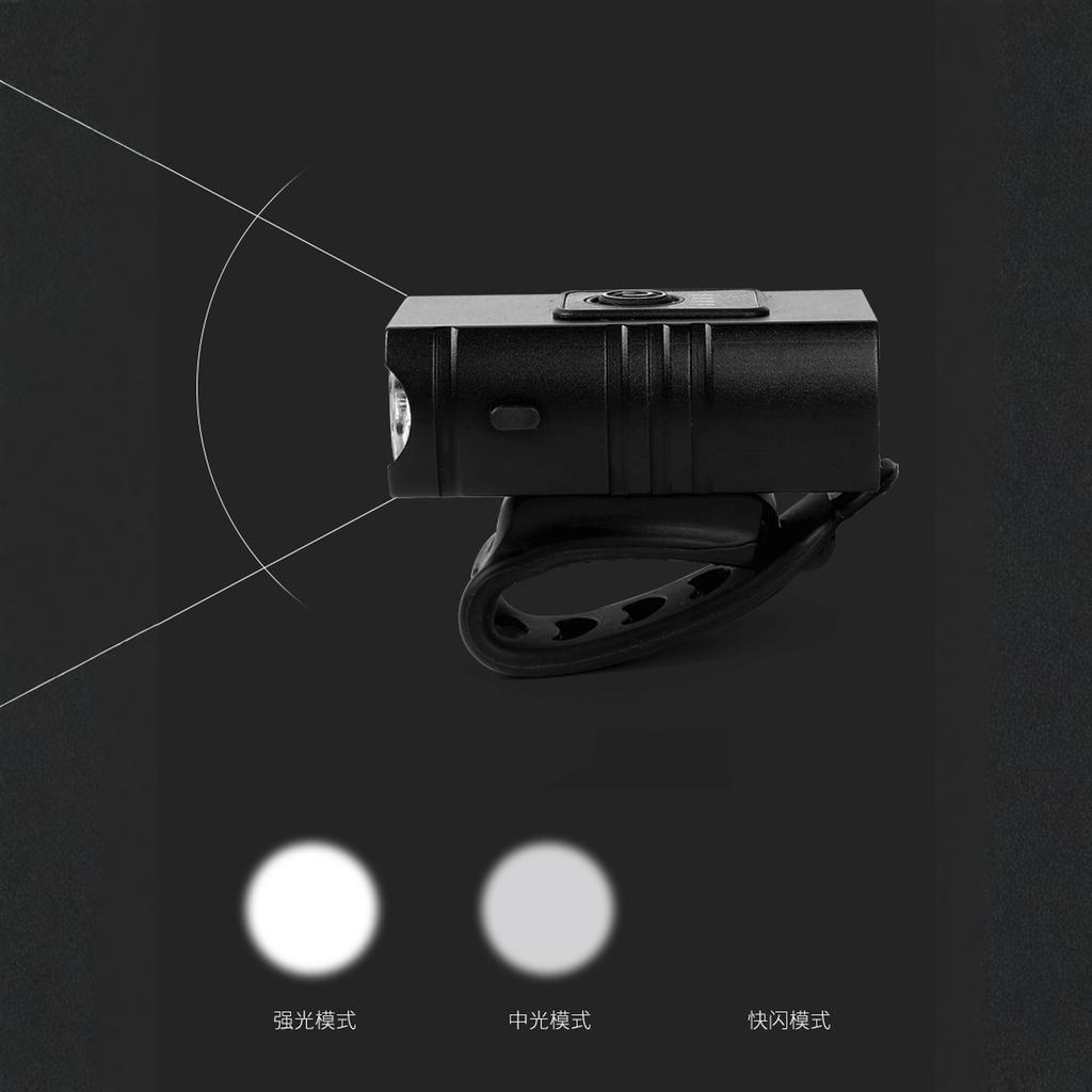 Aluminum Alloy Bike Light Set Bright Front Headlight & Rear Tail Light for Road/Mountain Bikes