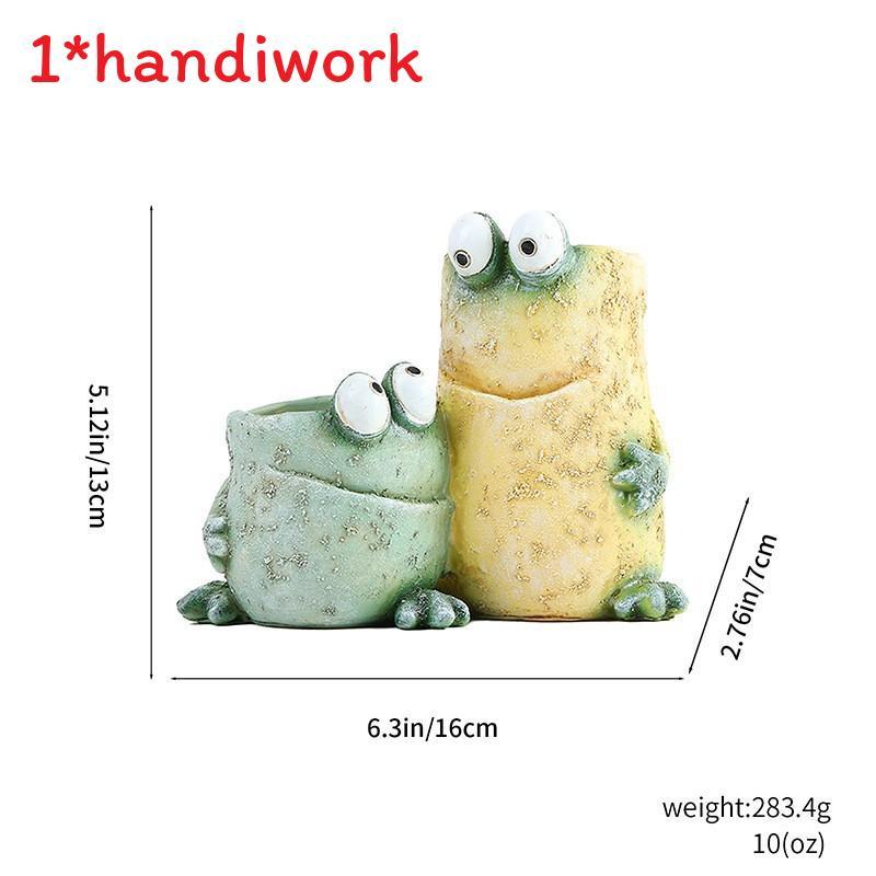 Cartoon Frosch Harz Dekoration Kreativ Lustig Haus Garten Pflanzgefäß Für Kinder Und Erwachsene