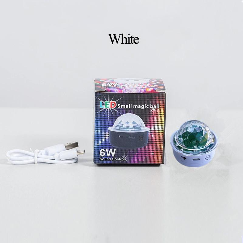 

3 Watt Mini LED Effect Stage Light Interior Ambient Light Decoration Rechargeable Laser Disco Ball with Voice Control Function белый