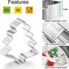 6Pcs Christmas Cookie Cutter Gingerbread Xmas Tree Mold Christmas Cake Decoration Tool Navidad Gift DIY Baking Cookie Mould