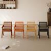 Modern Dining Chairs Solid Wood Backrest Chair Living Room Minimalist Office Chairs Portable Dresser Chair Home Furnitures
