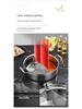 Golden Maple Leaf 304 Stainless Steel Hot Pot with Lid, Hammer Pattern, Three-Layer, Large Capacity, Universal Design, Clear Soup Divider.