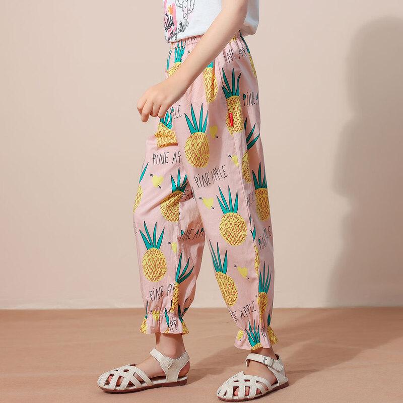 Montagut Girls' 2026 Summer Fruit Print Mosquito Repellent Long Pants