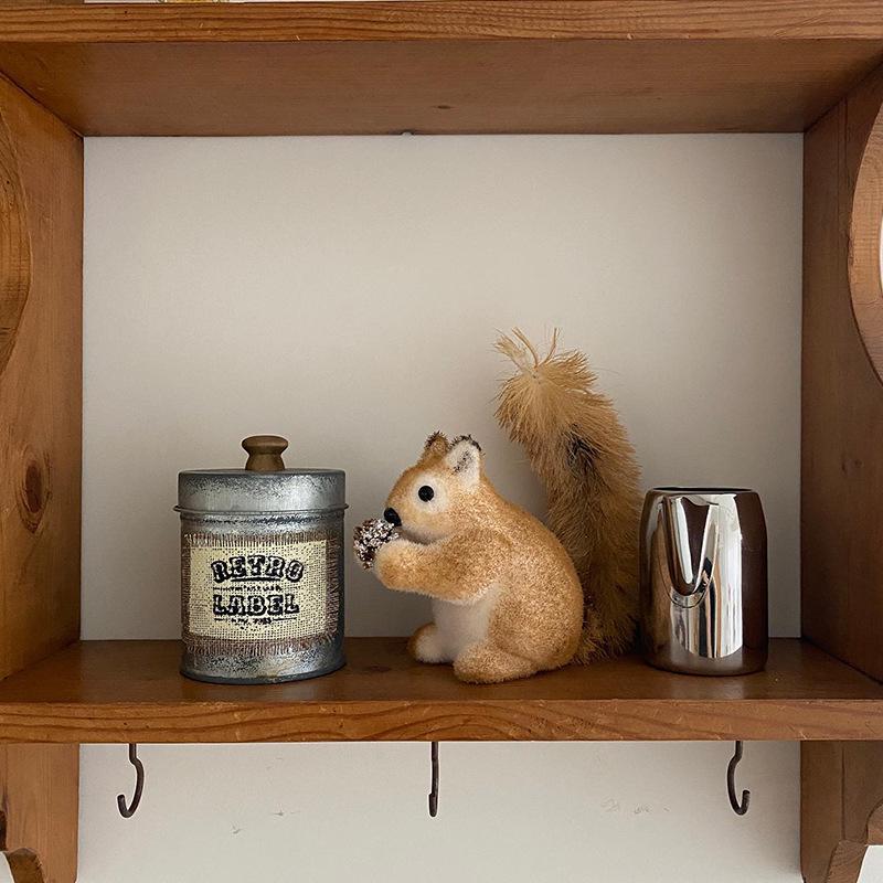 Creative Christmas Squirrel Ornament - Simulated Pendant for Tree Decoration