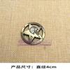 Personalized 3D Skull Pirate Round Sticker Decorative Body Sticker for Electric Vehicles and Motorcycles 4cm Creative Metal Sticker