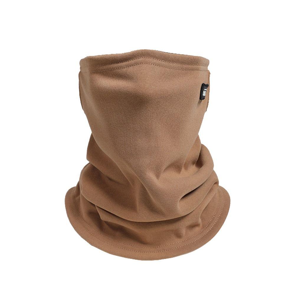 Solid Color Neck Gaiter Fleece Half Face Mask Fashion Ski Tube Scarf  Men & Women