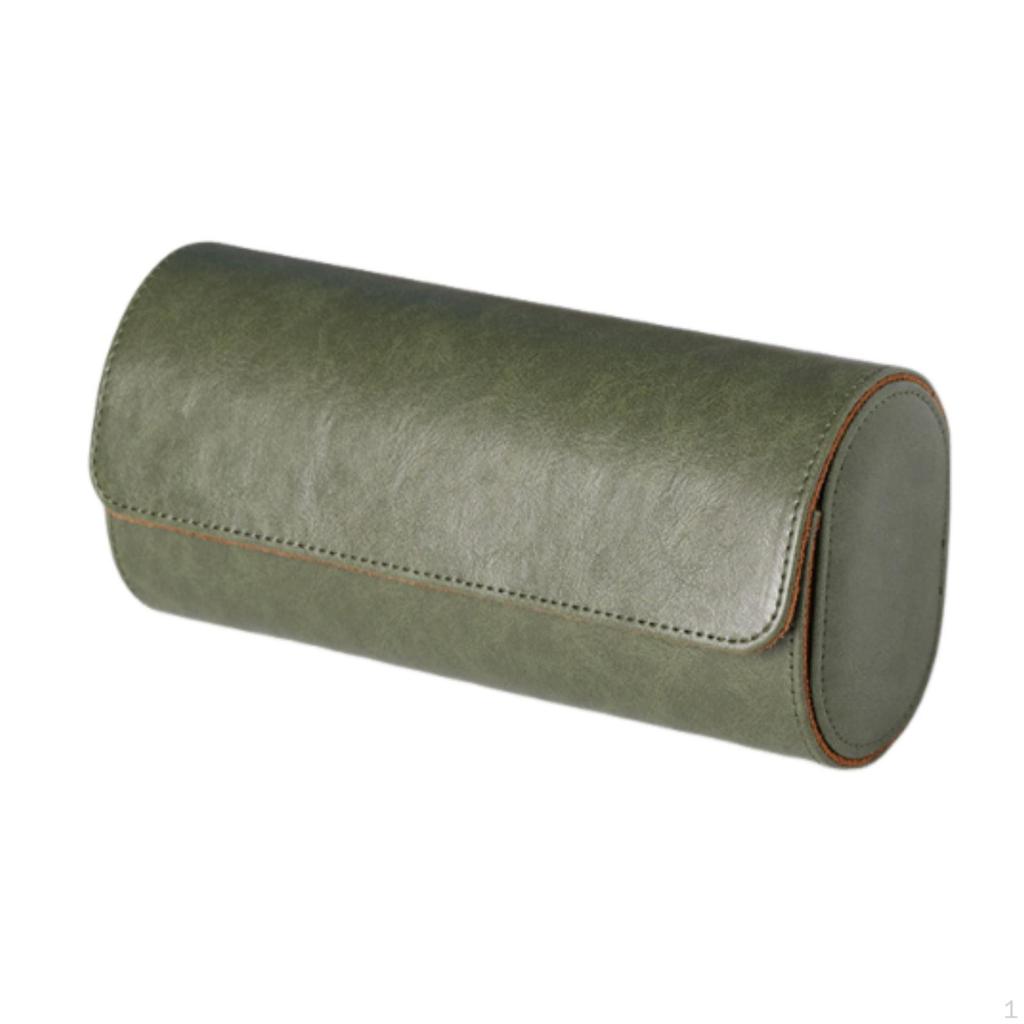 Watch Case Display PU Leather Multipurpose Secure Storage Roll Organizer