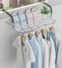 Brand New Multifunctional Stainless Steel Foldable Drying Rack Window Balcony Socks Small Shoe Rack Clothes Hanger