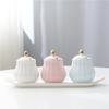 Creative Kitchen Ceramic Seasoning Jar Three-piece Seasoning Jar Seasoning Box Combination Salt Jar Chili Oil Cans Household