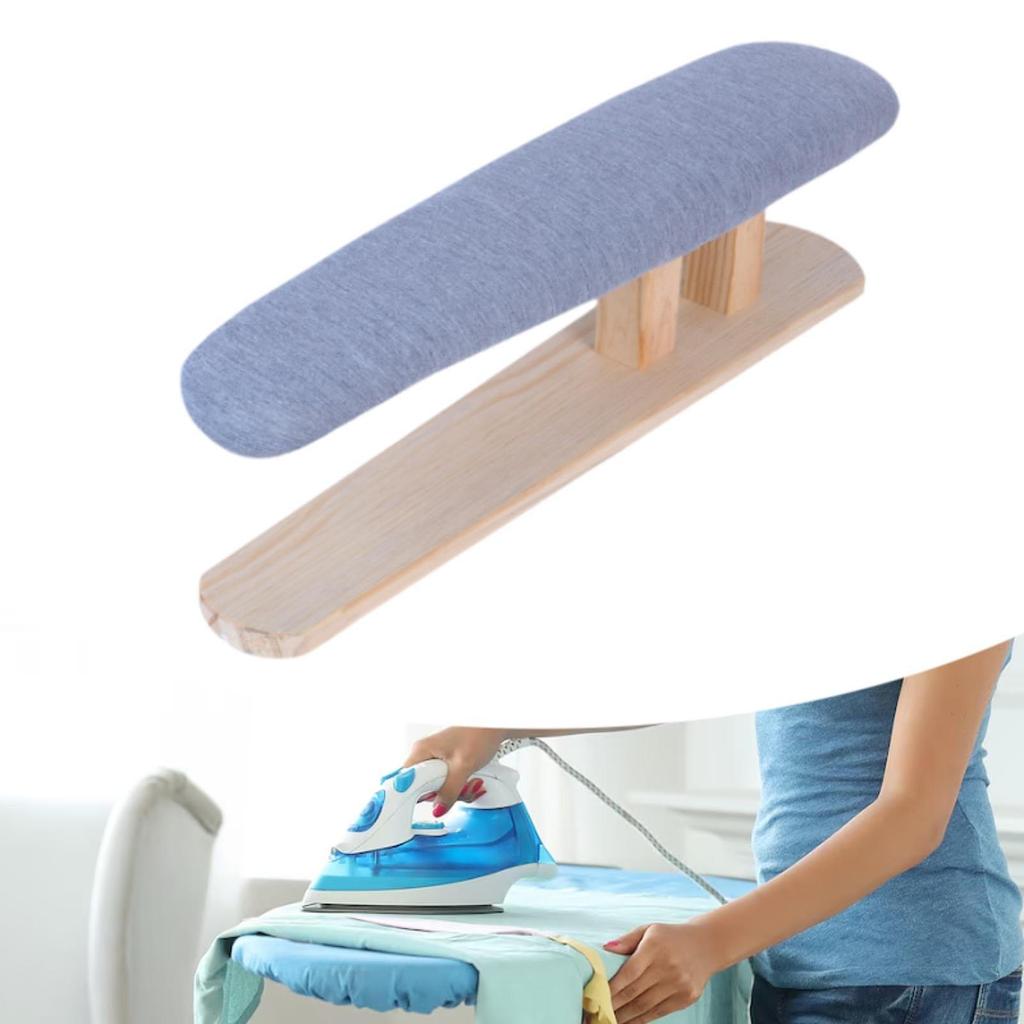 Mini Bügelbrett Bügeleisen Elastische Kante Kompakte Holzbasis Hocker für Zuhause Waschküche