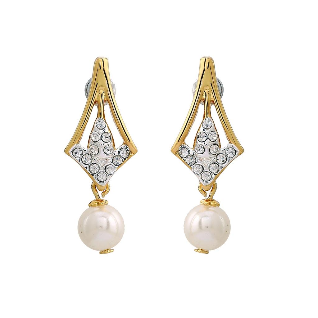 Colier contemporan placat cu aur și argint cu diamante strălucitoare