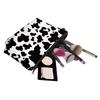 1pcs Fashionable Cowhide Polyester Makeup Bag With Zipper, Portable Toiletries And Storage Bag, A Must-Have Holiday Gift For Travel