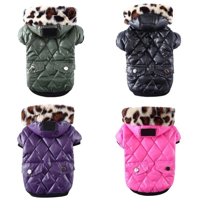 

Winter Hund Kleidung Verdicken Warme Mantel Jacke für Welpen Haustier Pelz Hoodie für Small Medium Hunde Chihuahua Französisch Bulldog Kleidung