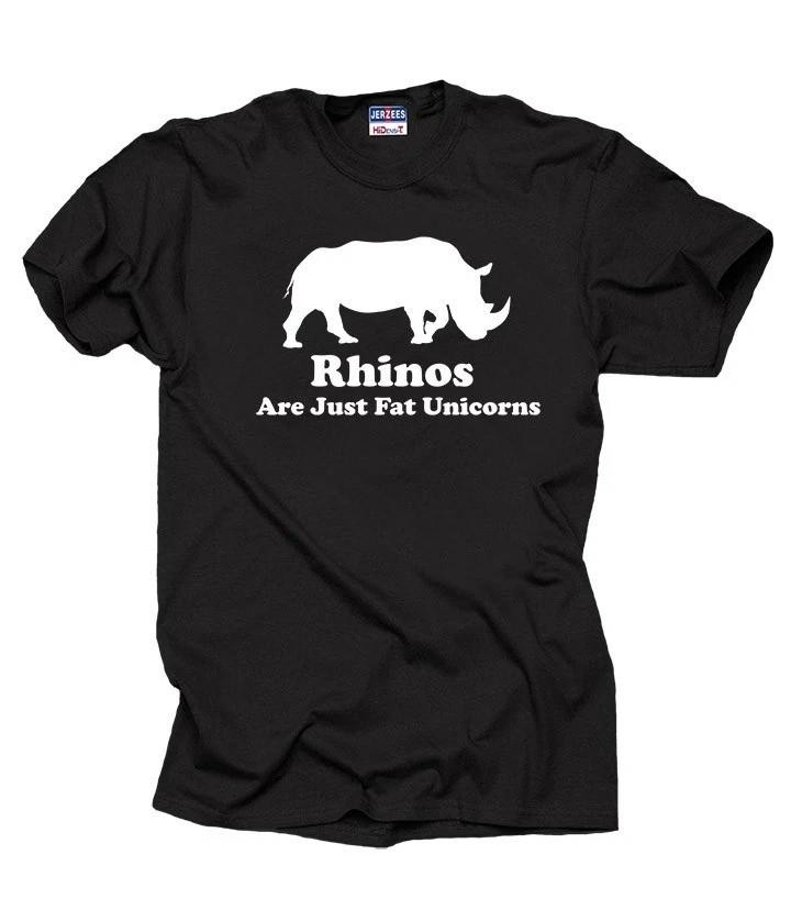 

Rhinos Are Just Fat Unicorns T-T-shirt Funny TT-shirt T-shirt Tee M