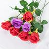 Fleurs Artificielles Bouquet de Roses Décoration de Mariage Couronnes Festival Remplissage de Vase Pour Décoration Diy Maison Jardin Fête Plantes Artificielles Accessoires