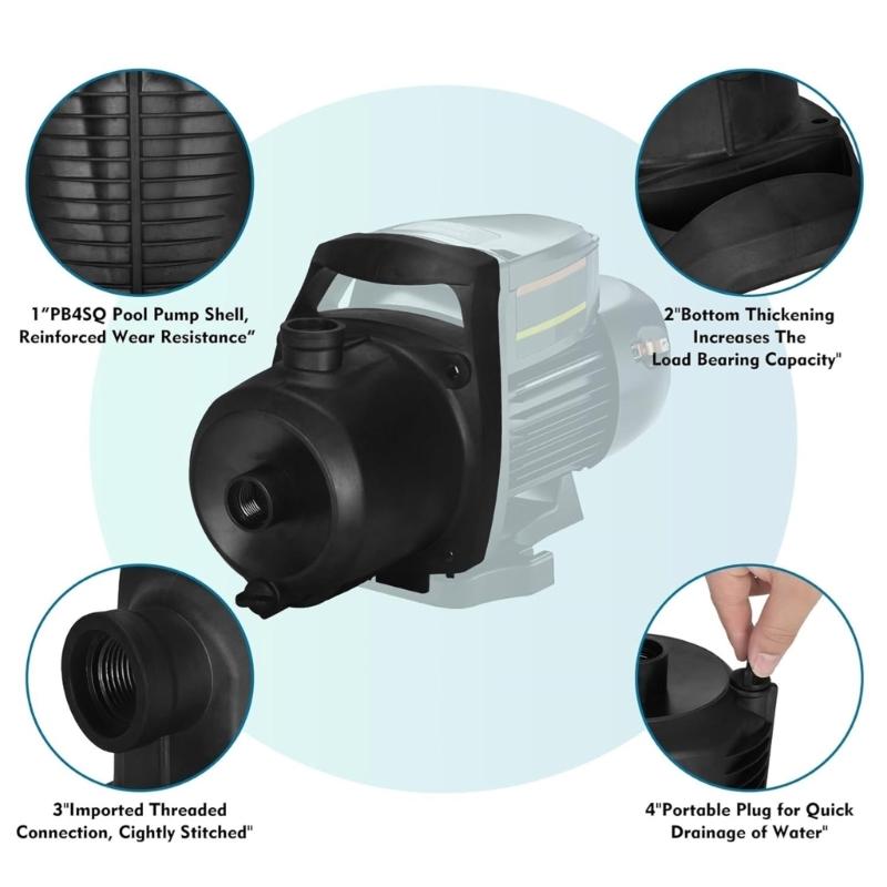 R0723100 Pump Housing Pool Replacement Part Pool Pump Body Plastic Texture Pump Housing Suitable for Pool Circulation