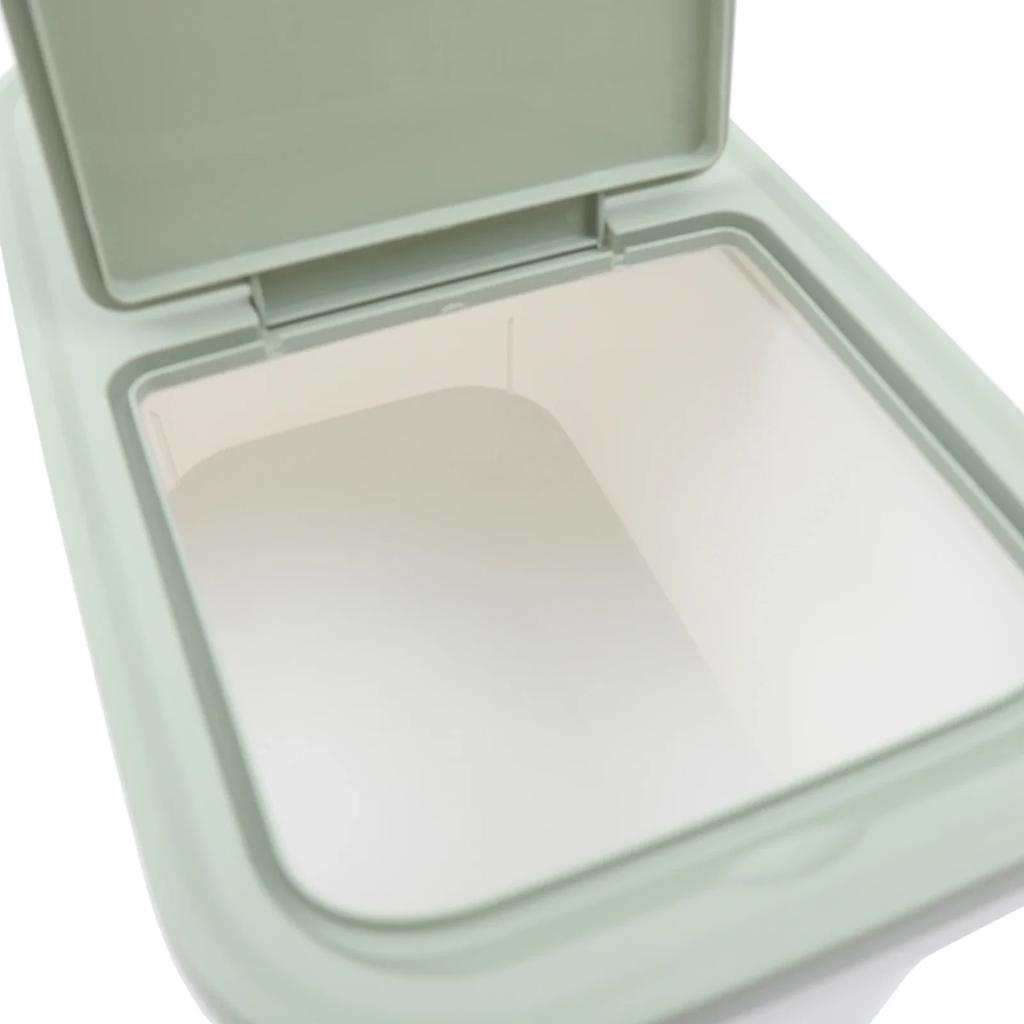 10 Kg Food Storage Containers with Window, Storage Box with Lid, Rice Container, Scale Line, Airtight for Cereals, Legumes