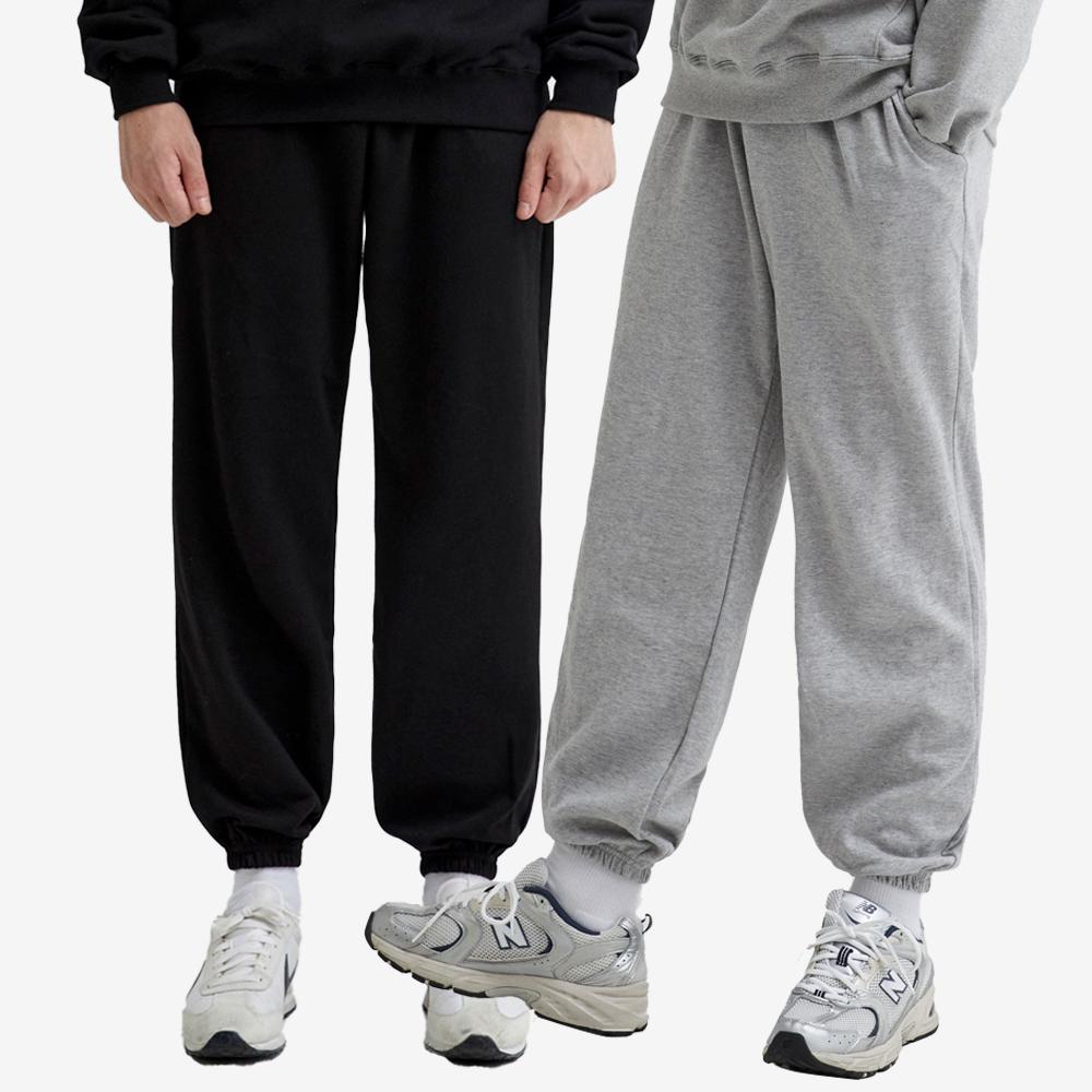 Nande Semi-Wide Training Elastic Banded Jogger Pants Fleece-Lined Or Non-Fleece-Lined