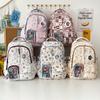 Schoolbag College Style Cute Backpack Graffiti Kitten Large Capacity Student Schoolbag Transparent Bar Japanese Girl Backpack